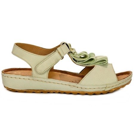 Maciejka Green Sandals 03637-09/00-5