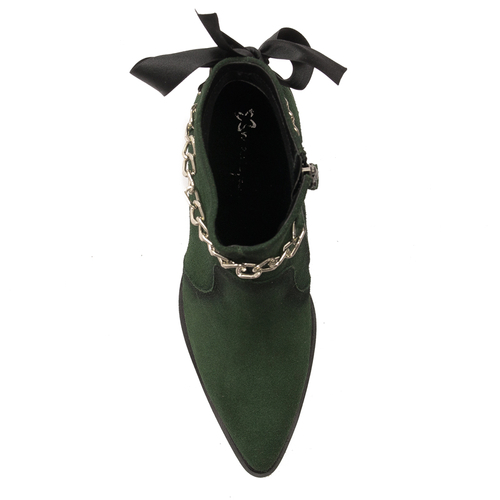 Maciejka Green Women's Suede Leather Boots