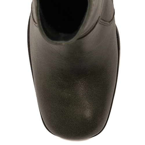 Maciejka Green leather women's Boots 05687-09/00-7