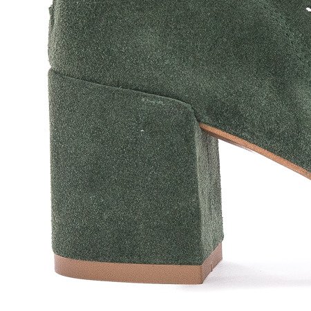 Maciejka Green velor Boots  04040-09/00-5