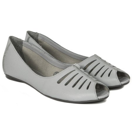 Maciejka Grey Flat Shoes 03497-06/00-6