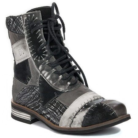Maciejka Grey Lace-up Boots 05095-03/00-3