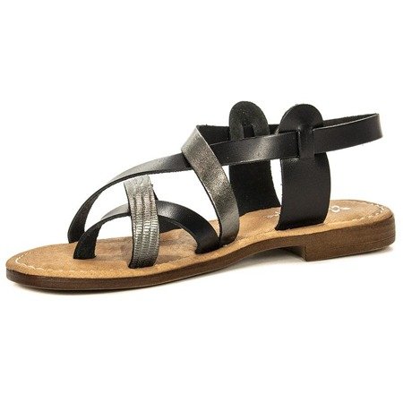 Maciejka IT004-02/00-0 Black Metallic Sandals