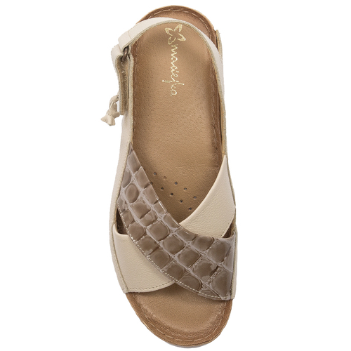 Maciejka Leather Beige women's Sandals