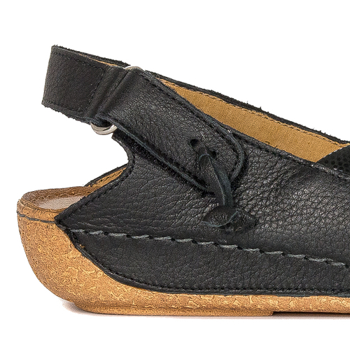 Maciejka Leather Black Ombre women's Sandals