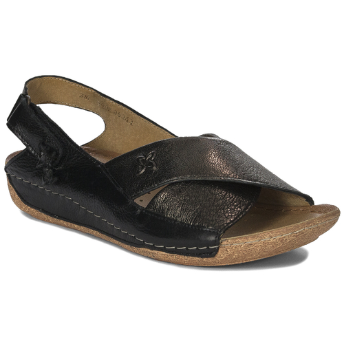 Maciejka Leather Black Women's Sandals 00994-63/00-5