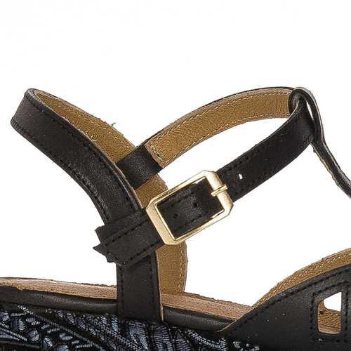Maciejka Leather Black Women's Sandals