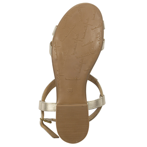 Maciejka Leather Gold Women's Sandals 06568-25/00-5