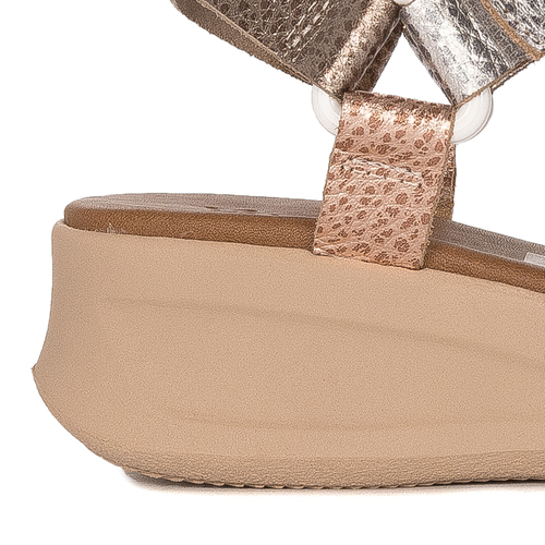 Maciejka Leather Gold Women's Sandals