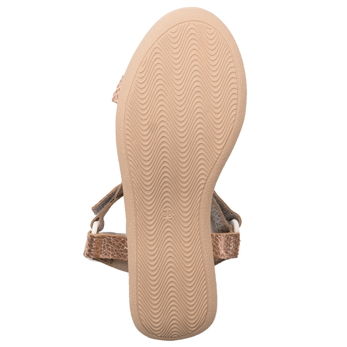 Maciejka Leather Gold Women's Sandals