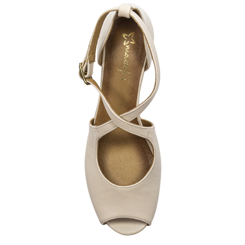 Maciejka Light Beige Leather Pumps