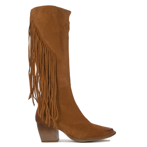 Maciejka Light Brown Knee-High Boots 05774-10/00-6