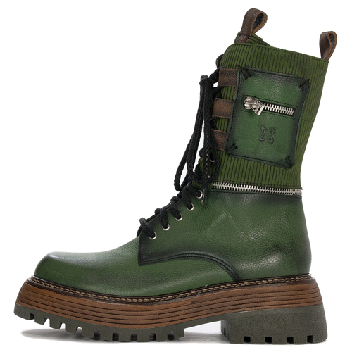 Maciejka Light Green Boots 05312-09/00-6