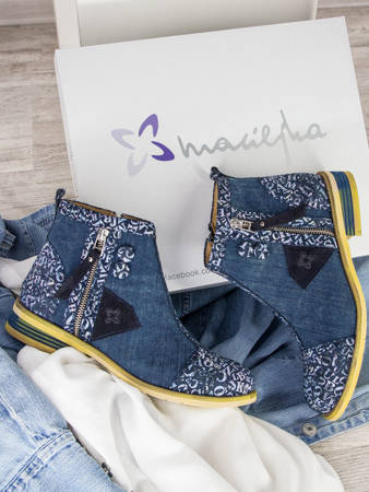 Maciejka Navy Blue Boots