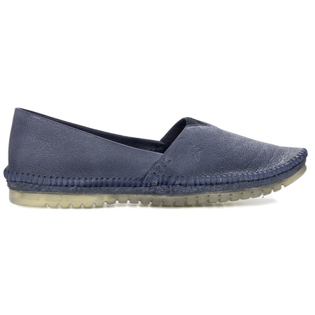 Maciejka Navy Blue Flat Shoes 01930-17/00-0