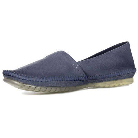 Maciejka Navy Blue Flat Shoes 01930-17/00-0