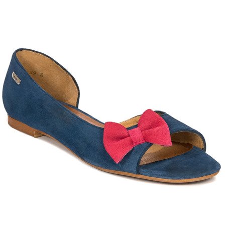 Maciejka Navy Blue Flat Shoes 0554A-17/00-5
