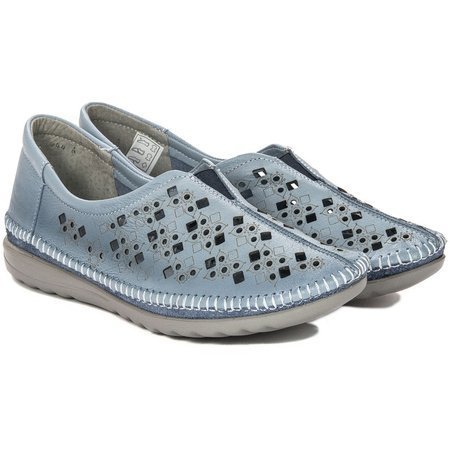 Maciejka Navy Flat Shoes 4048A-17/00-0