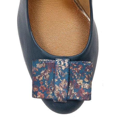 Maciejka Navy-Flowers Pumps 3356A-19/00-1