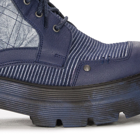 Maciejka Navy Lace-up Boots 05634-17/00-7