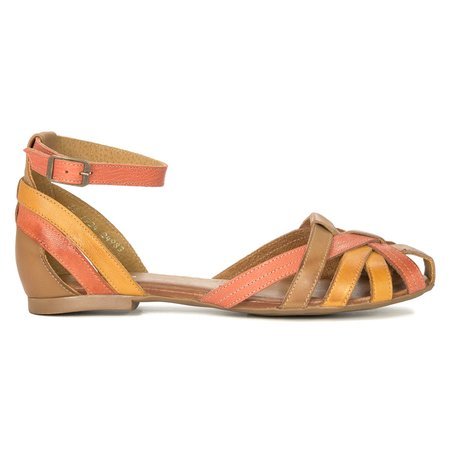 Maciejka Orange Brown Sandals 01924-18/00-8