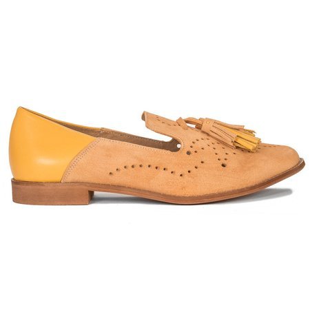 Maciejka Orange Flat Shoes