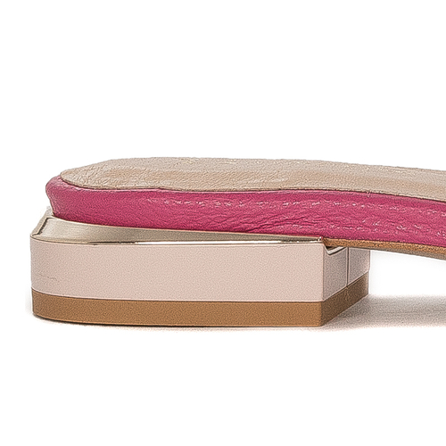 Maciejka Pink Women's Leather Slides