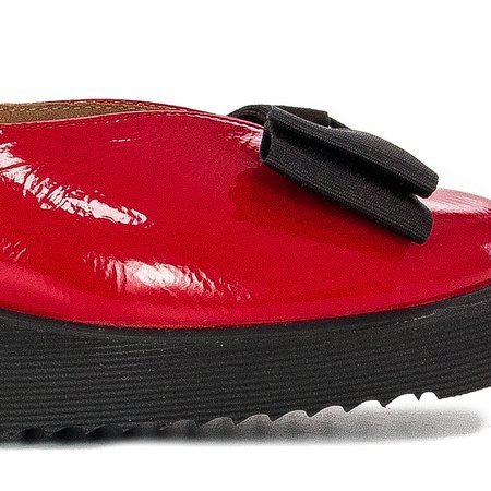 Maciejka Red Flat Shoes 05062-08/00-5