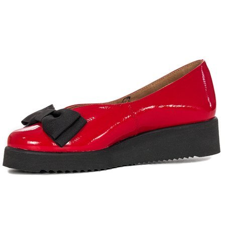 Maciejka Red Flat Shoes 05062-08/00-5