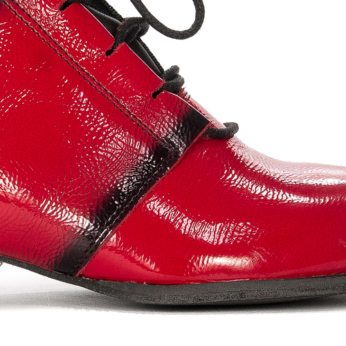 Maciejka Red Lace-up Boots 04744-08/00-7