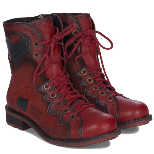 Maciejka Red Warmed Boots