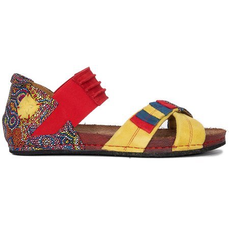 Maciejka Red Yellow Sandals 03375-43/00-5