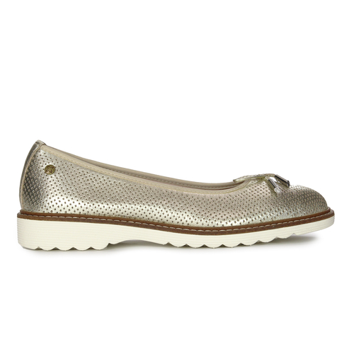 Maciejka White Leather Flat Shoes P6509-25/00-1
