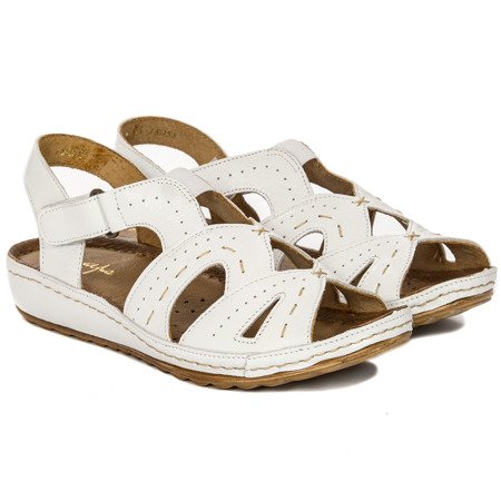 Maciejka White Sandals 04154-11/00-5