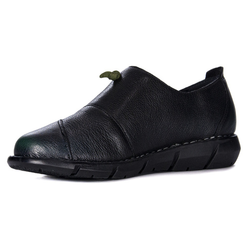 Maciejka Woman's Black Leather Shoes