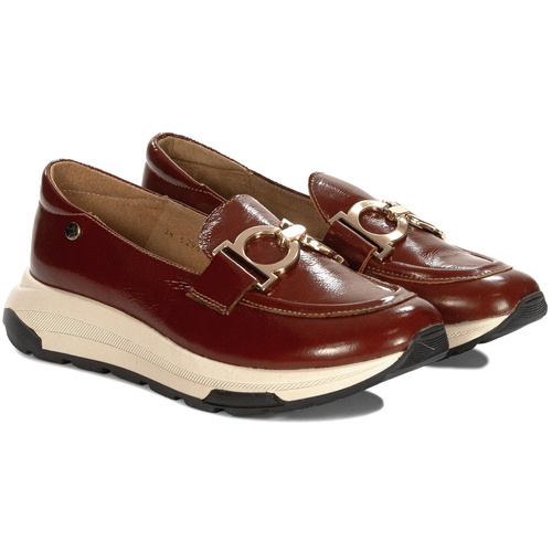 Maciejka Woman's Brown Pattent Leather Shoes