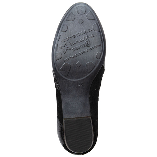 Maciejka Woman's Leather Black Low Shoes