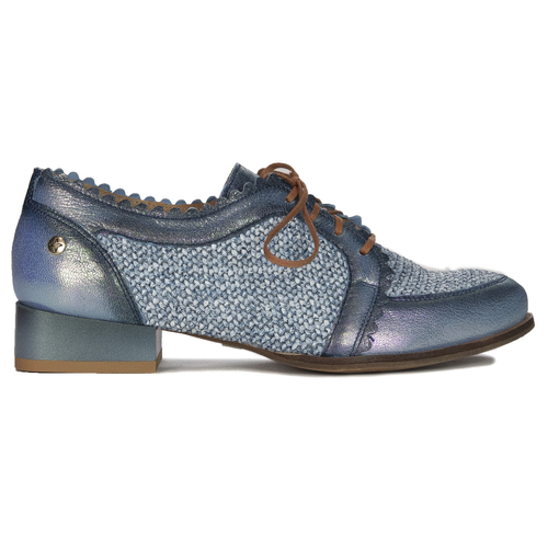 Maciejka Woman's Leather Blue Shoes