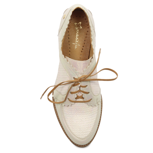 Maciejka Woman's Leather Light Beige Shoes 06452-22/00-5