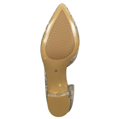 Maciejka Women's Beige + Gold Pumps