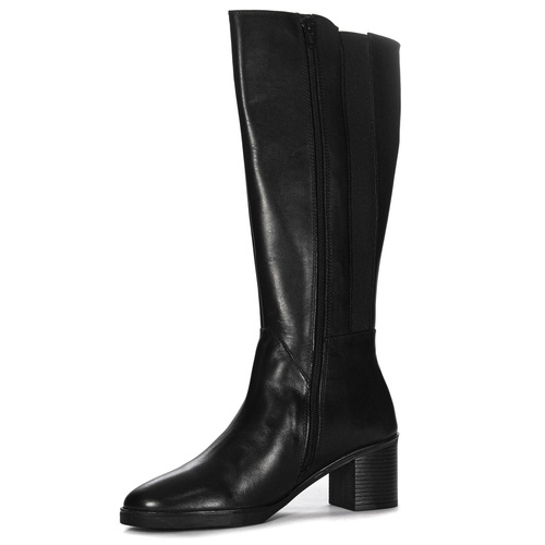 Maciejka Women's Black leather Knee-High Boots 