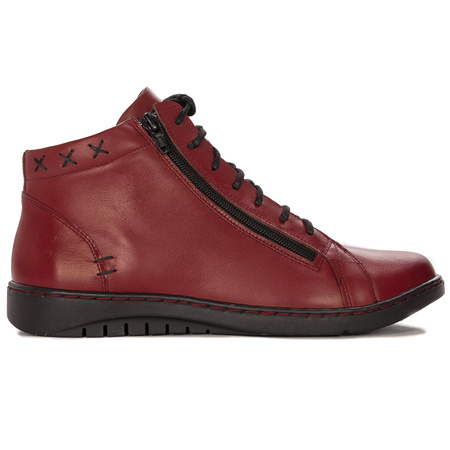 Maciejka Women's Burgundy Lace-up Boots