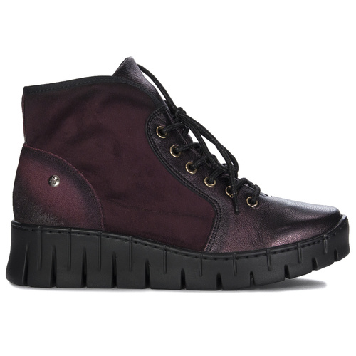 Maciejka Women's Leather Burgundy Boots