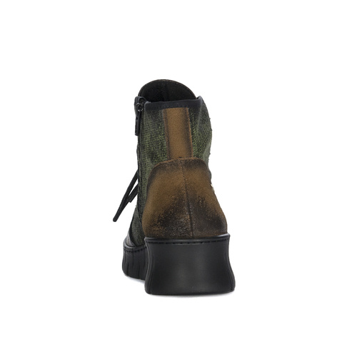 Maciejka Women's Leather Green - Gold Boots