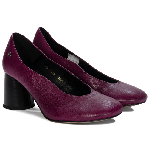 Maciejka Women's Leather Purple Pumps