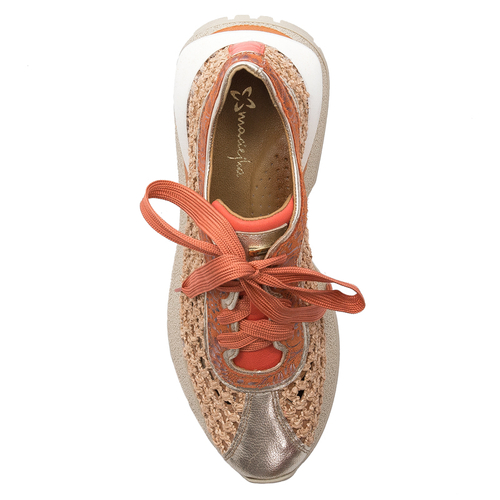 Maciejka Women's Leather Shoes Orange