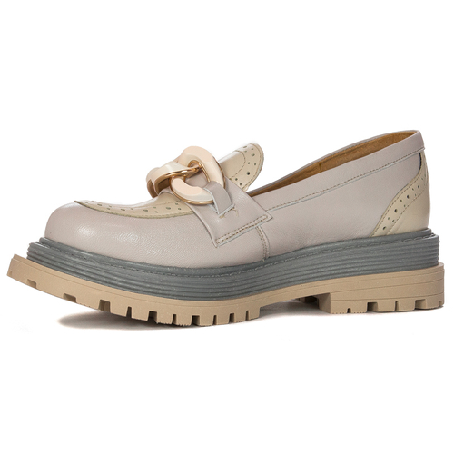 Maciejka Women's Light Ash and Beige On Platform