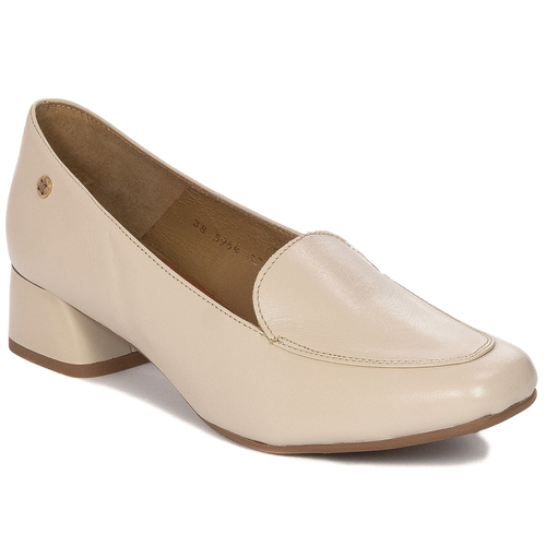 Maciejka Women's Light Beige Leather Pumps