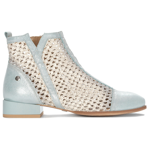 Maciejka Women's Light Blue Leather Boots