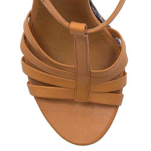 Maciejka Women's Sandals Natural Leather Ginger